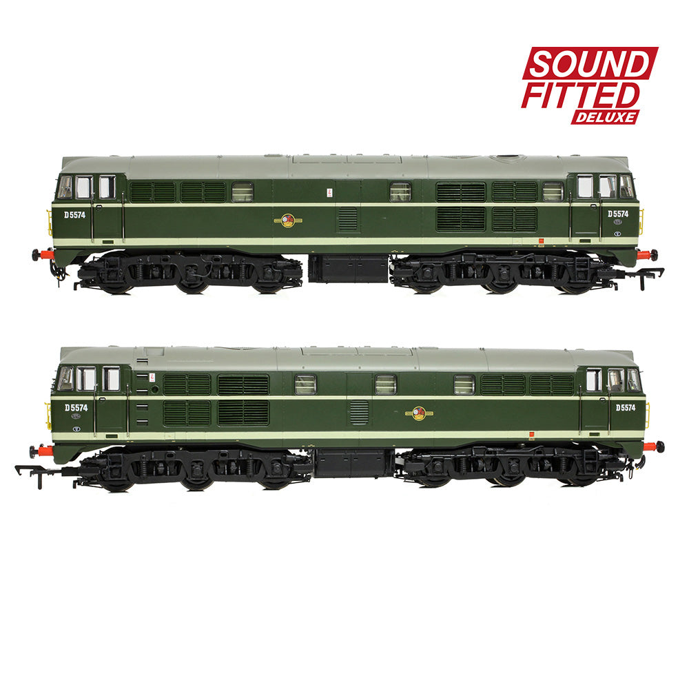 Bachmann Branchline 35-802SFX Class 30 D5574 BR Green (Small Y.P.) SF DLX