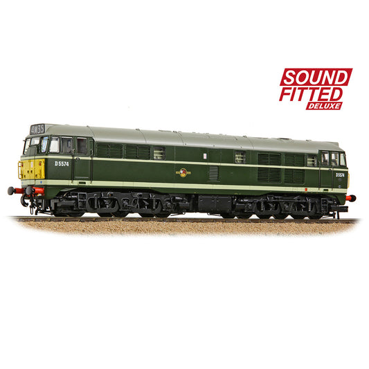 Bachmann Branchline 35-802SFX Class 30 D5574 BR Green (Small Y.P.) SF DLX