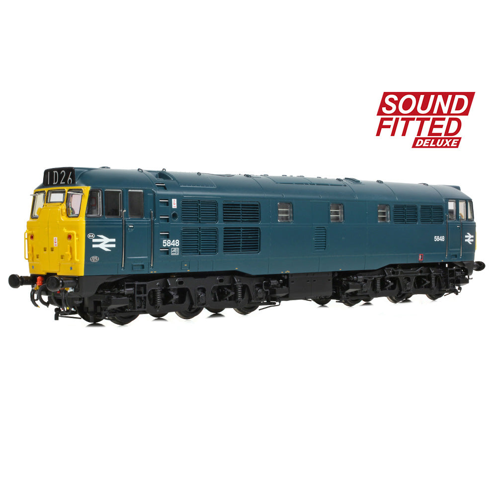 Bachmann Branchline 35-803ASFX Class 31/1 5848 BR Blue SOUND FITTED DELUXE