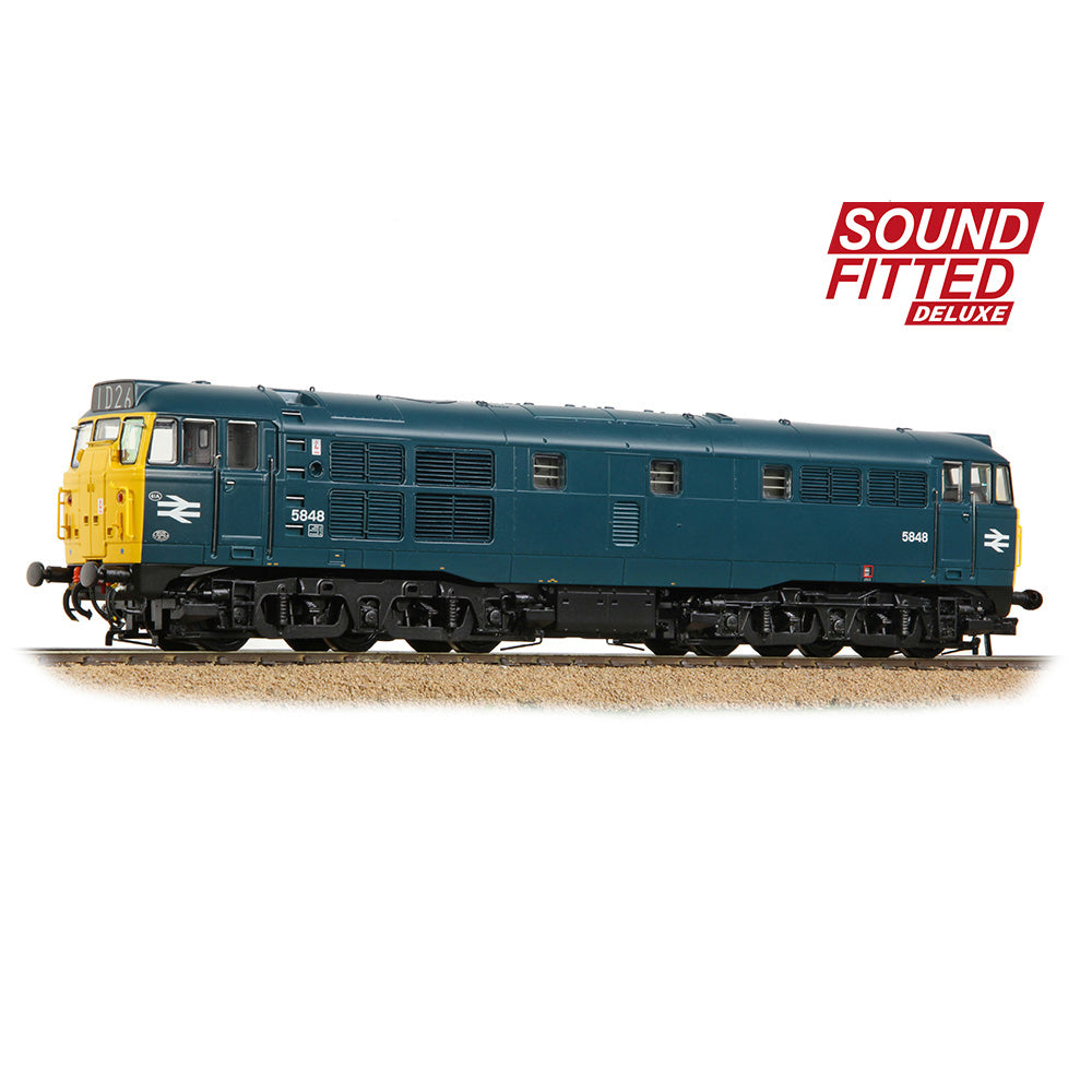 Bachmann Branchline 35-803ASFX Class 31/1 5848 BR Blue SOUND FITTED DELUXE