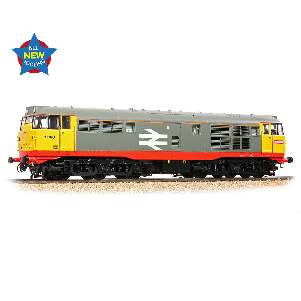 Bachmann Branchline 35-821 Class 31/1 Refurbished 31180 BR Railfreight (Red Stripe)