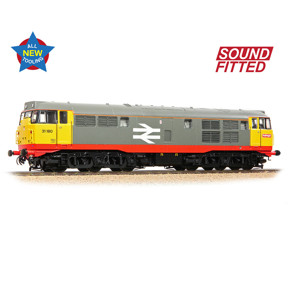 Bachmann Branchline 35-821SF Class 31/1 Refurbished 31180 BR Railfreight (Red Stripe)
