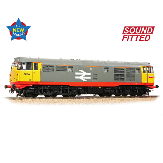 Bachmann Branchline 35-821SF Class 31/1 Refurbished 31180 BR Railfreight (Red Stripe)