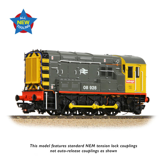 Bachmann Branchline 35-906 Class 08 08928 BR Railfreight (Red Stripe)