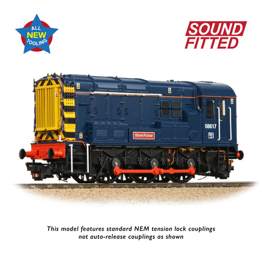 Bachmann Branchline 35-915SF Class 08 08617 'Steve Purser' BR Blue