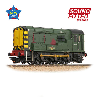 Bachmann Branchline 35-926SFX Class 08 08923 BR Green (Wasp Stripes) [W]