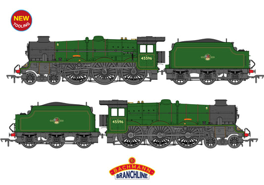 Bachmann Branchline 35-977A LMS Jubilee w/Double Chimney & Tender 45596 Bahamas