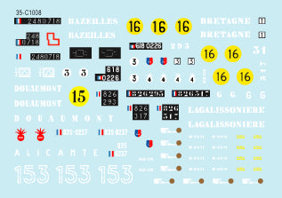 Star Decals 35-C1008 1:35 AMX-13 Chaffee & AMX-13 SS-11