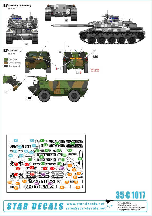 Star Decals 35-C1017 1:35 FORAD training centre