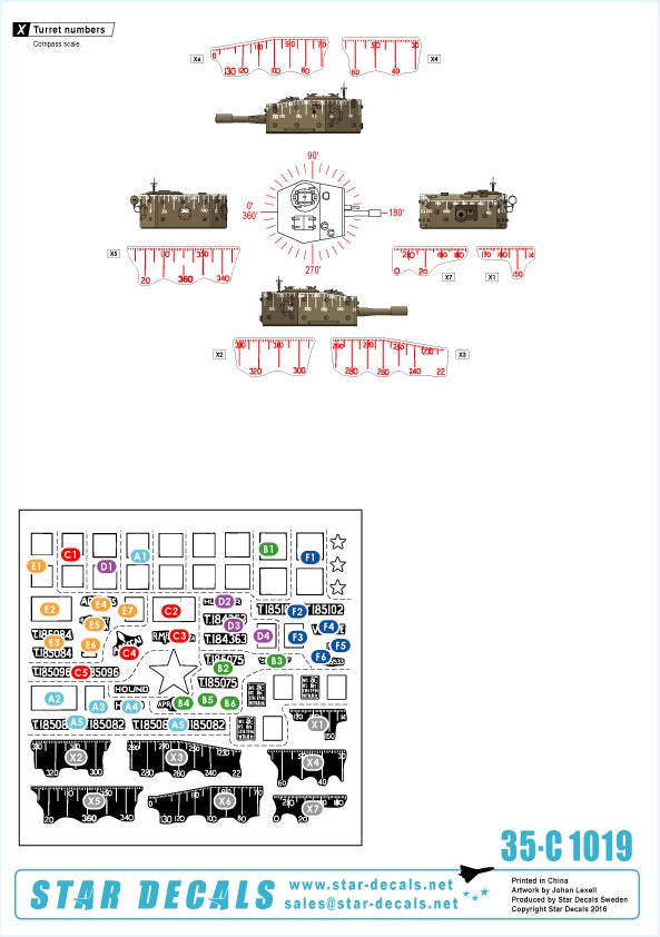 Star Decals 35-C1019 1:35 RMASG Centaurs
