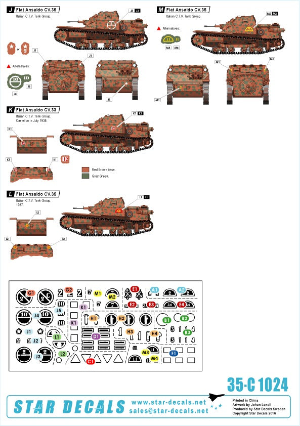 Star Decals 35-C1024 1:35 Spanish Civil War # 4