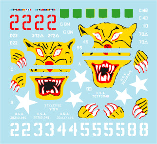 Star Decals 35-C1044 1:35 Korean War M4A3E8 Sherman 'Tigerface'