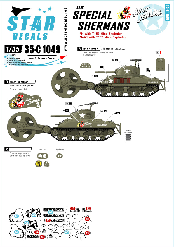 Star Decals 35-C1049 1:35 U.S