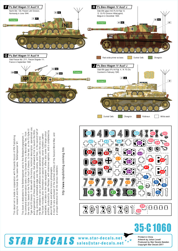 Star Decals 35-C1060 1:35 Befehlspanzer # 4