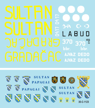 Star Decals 35-C1123 1:35 ARBiH
