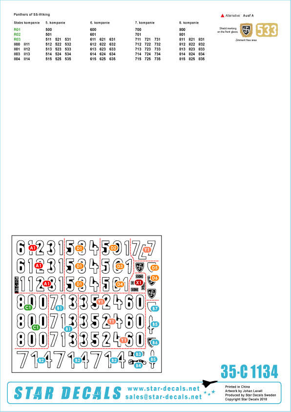 Star Decals 35-C1134 1:35