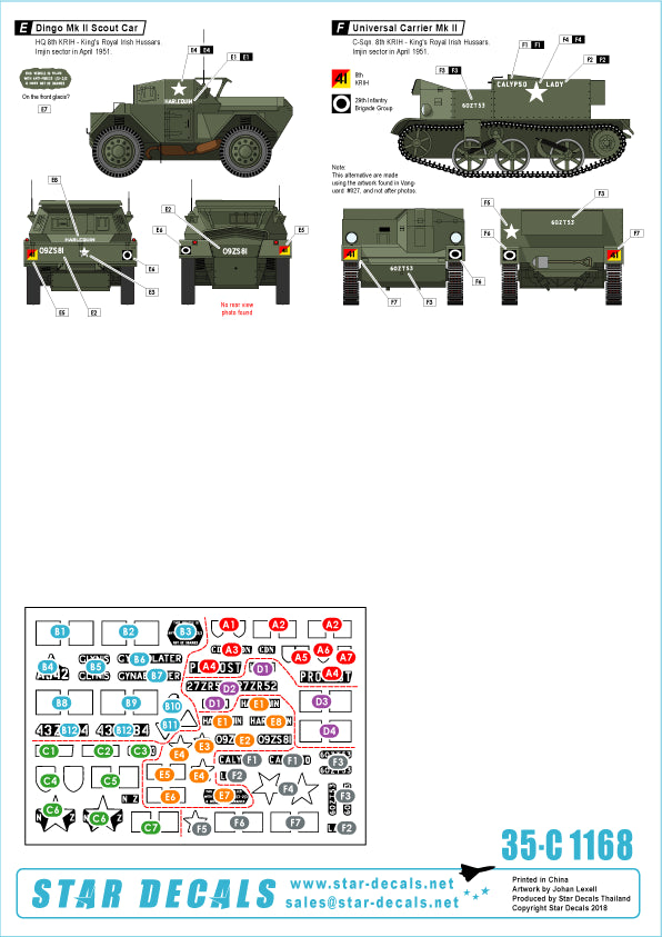 Star Decals 35-C1168 1:35 Commonwealth mix