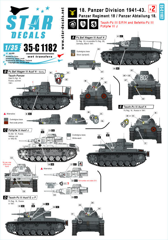 Star Decals 35-C1182 1:35