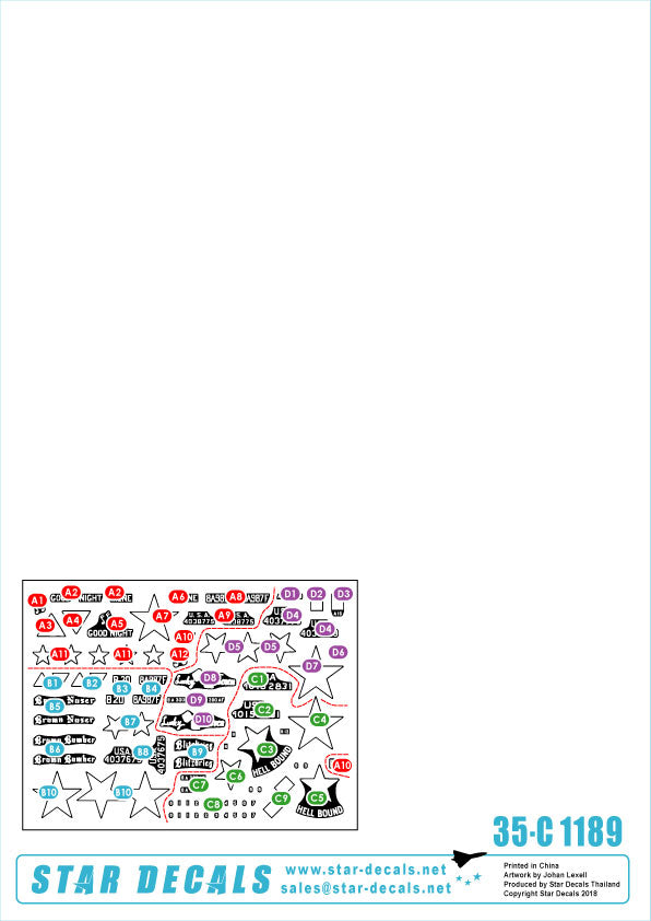 Star Decals 35-C1189 1:35 Korean War