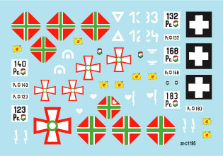 Star Decals 35-C1195 1:35 Axis & East European Tank mix # 5
