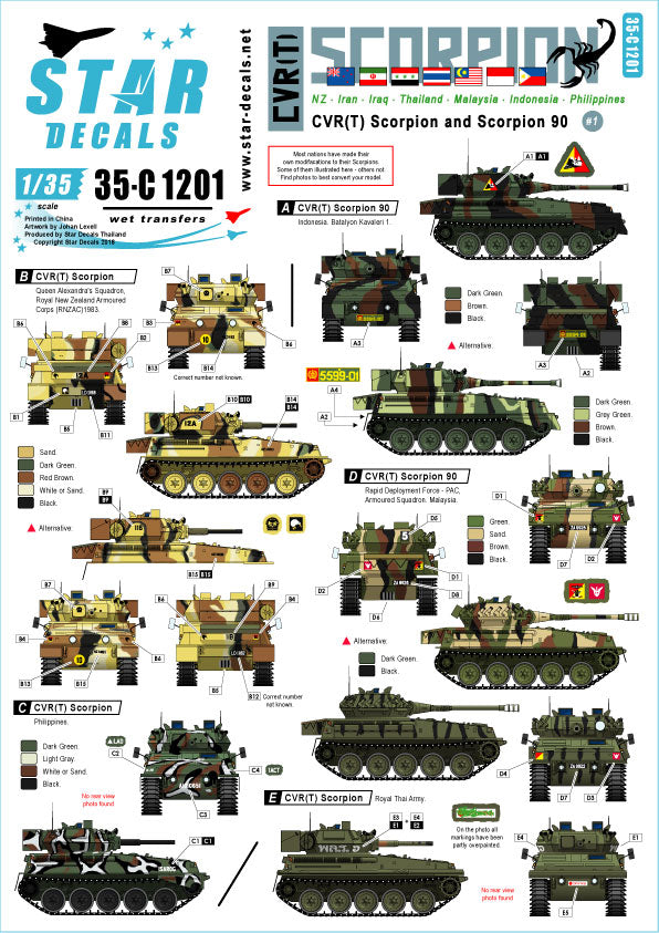 Star Decals 35-C1201 1:35 CVR
