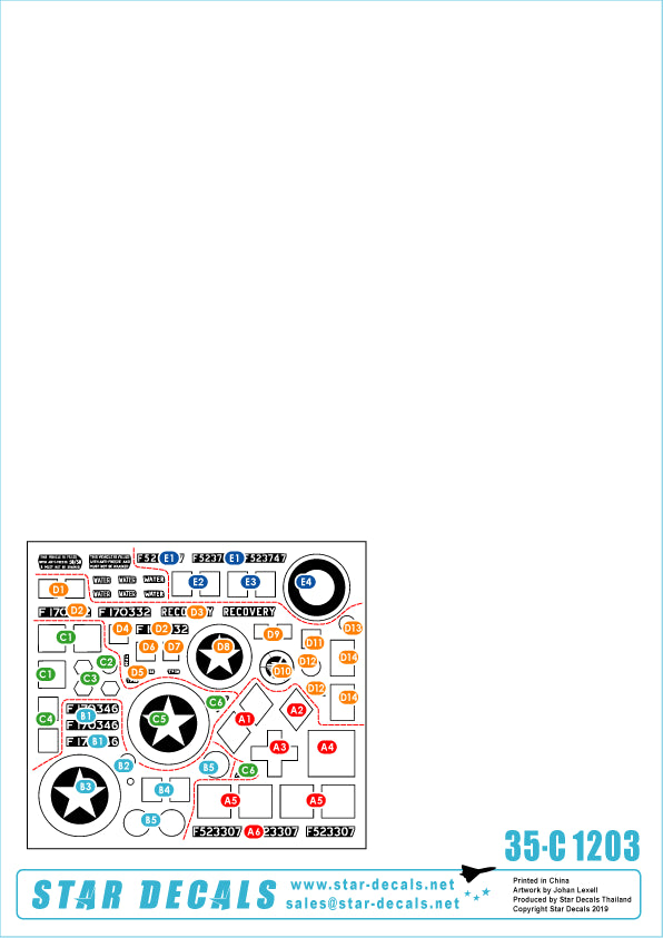 Star Decals 35-C1203 1:35 Allied M3A1 White Scout Car