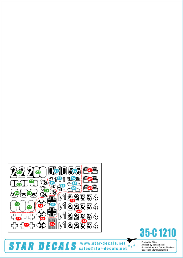 Star Decals 35-C1210 1:35 German tanks in Italy # 10