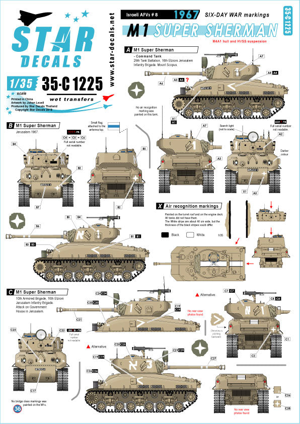 Star Decals 35-C1225 1:35 Red Army Soviet OT-34 Flame tanks