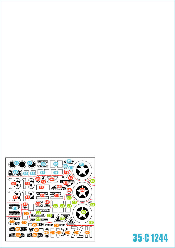 Star Decals 35-C1244 1:35 British Sherman Firefly