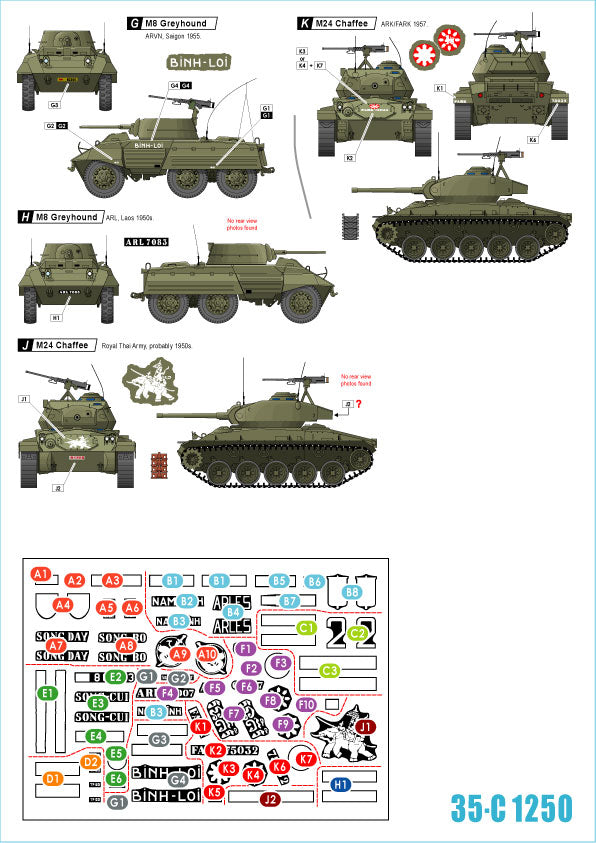 Star Decals 35-C1250 1:35 South East Asia 1950s