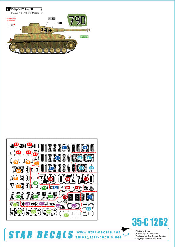 Star Decals 35-C1262 1:35 Pz.Kpfw.IV in Normandy and France # 2