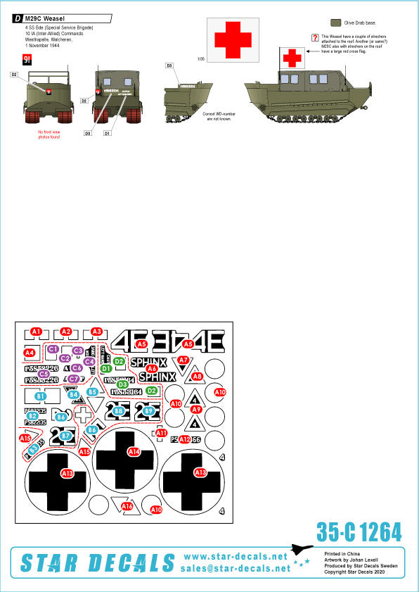 Star Decals 35-C1264 1:35 British AFVs in Holland 1944-45 # 2