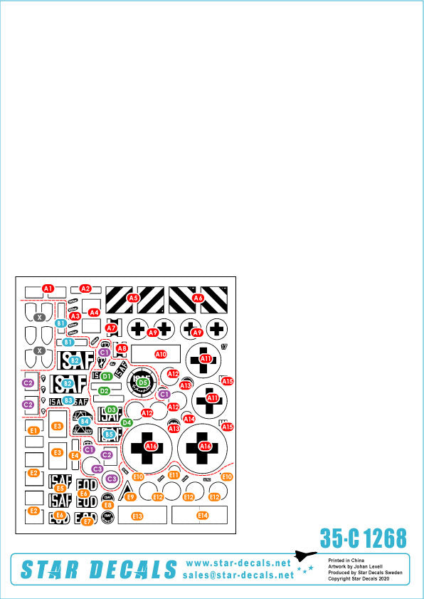 Star Decals 35-C1268 1:35 Afghani Peace keepers