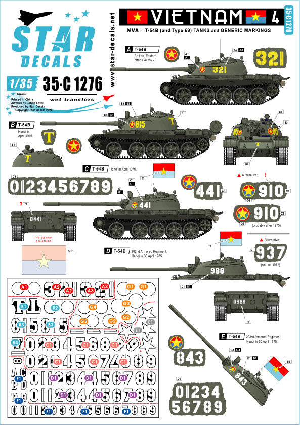 Star Decals 35-C1276 1:35 Vietnam # 4