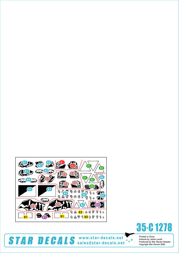 Star Decals Middle East 1950s Egypt Sherman & T-34 Markings 1:35
