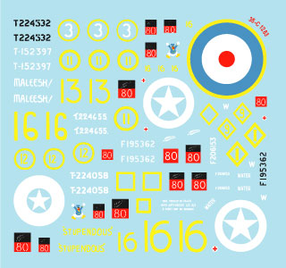 Star Decals 35-C1283 1:35 Kiwi Armour # 3 19th Armoured Regiment in Italy