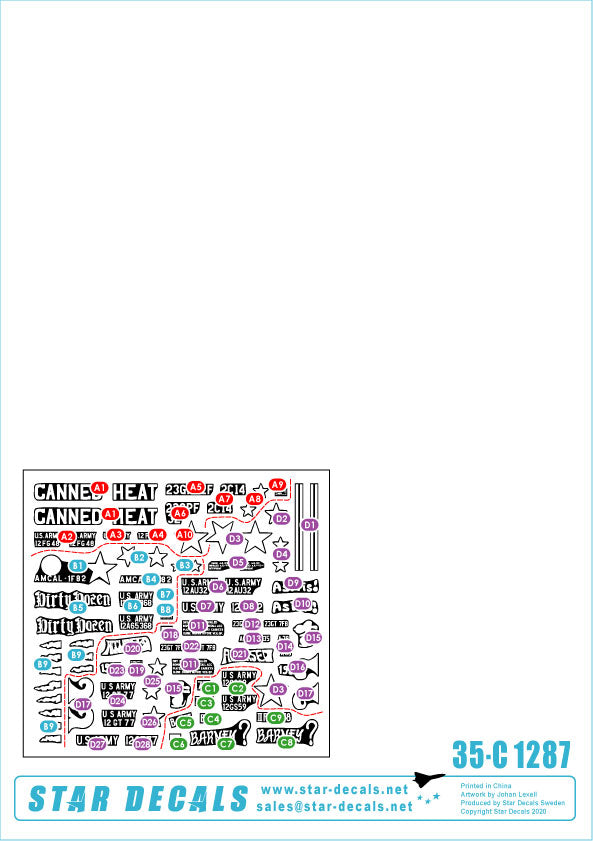 Star Decals 35-C1287 1:35 Big Guns in Vietnam # 4