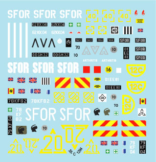 Star Decals 35-C1294 1:35 Balkan Peacekeepers # 12