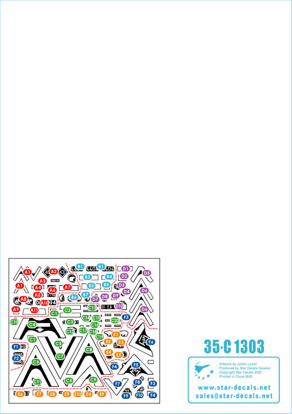 Star Decals 35-C1303 1:35 Desert Storm # 3