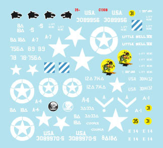 Star Decals 35-C1308 1:35 US Armored Mix # 1