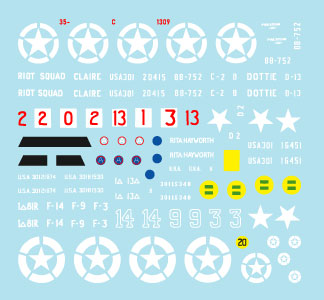 Star Decals 35-C1309 1:35 US Armored Mix # 2