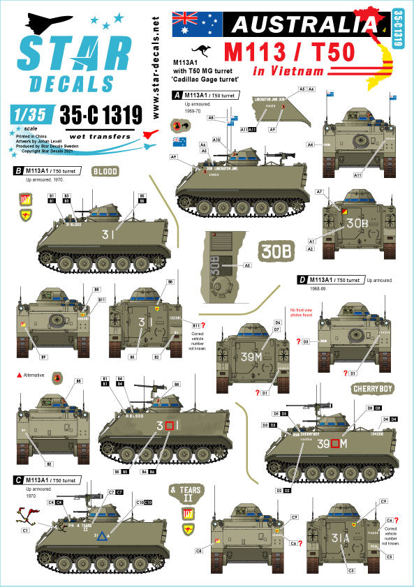 Star Decals 35-C1319 1:35 Australia in Vietnam # 4
