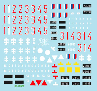 Star Decals 35-C1325 1:35 Axis Tank Mix # 7