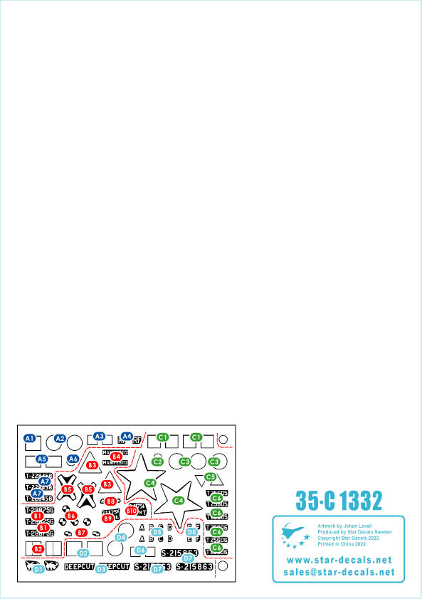 Star Decals 35-C1332 1:35 Tanks in Burma