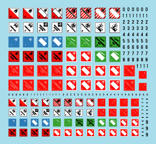 Star Decals 35-C1347 1:35 DANGER! Signs for hazardous loads