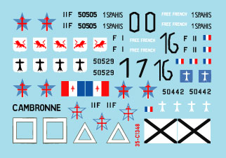 Star Decals 35-C1348 1:35 French fighting vehicles in Africa # 1