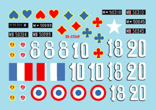 Star Decals 35-C1349 1:35 French fighting vehicles in Africa # 2