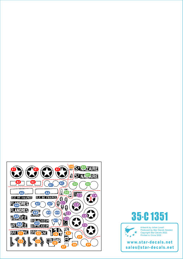 Star Decals 35-C1351 1:35 FFI # 1