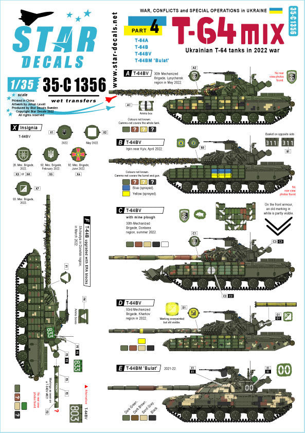 Star Decals 35-C1356 1:35 War in Ukraine # 4