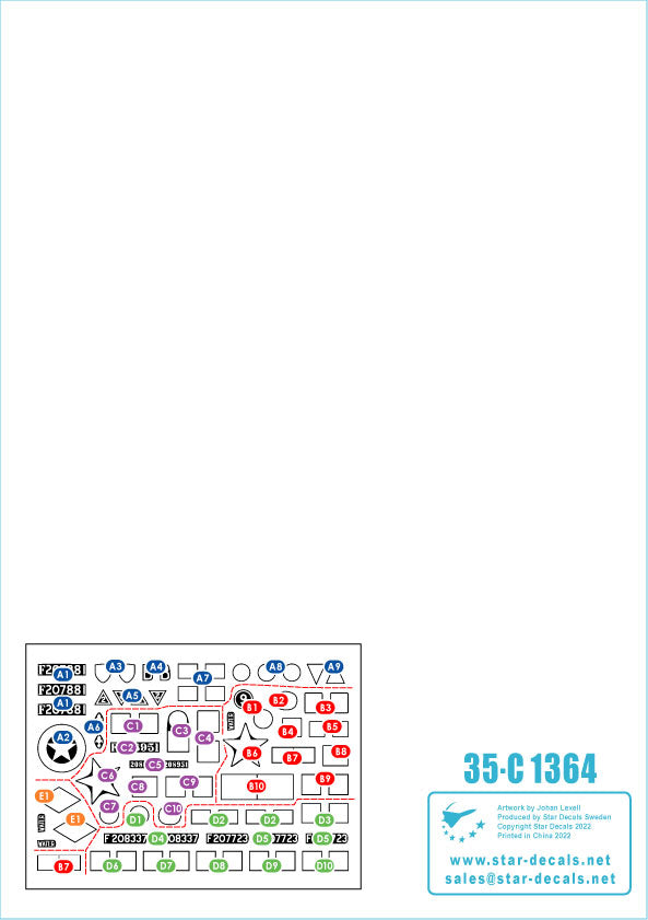 Star Decals 35-C1364 1:35 Daimler Armoured Car WW2 UK/Belgium